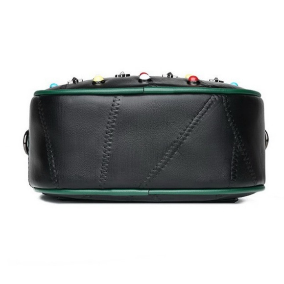 Studded Star Love Black Waist Bag Fanny Pack - Picture 5 of 7
